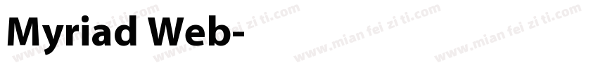 Myriad Web字体转换